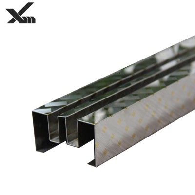 SS304 mirror finish stainless steel cladding stainless steel profile